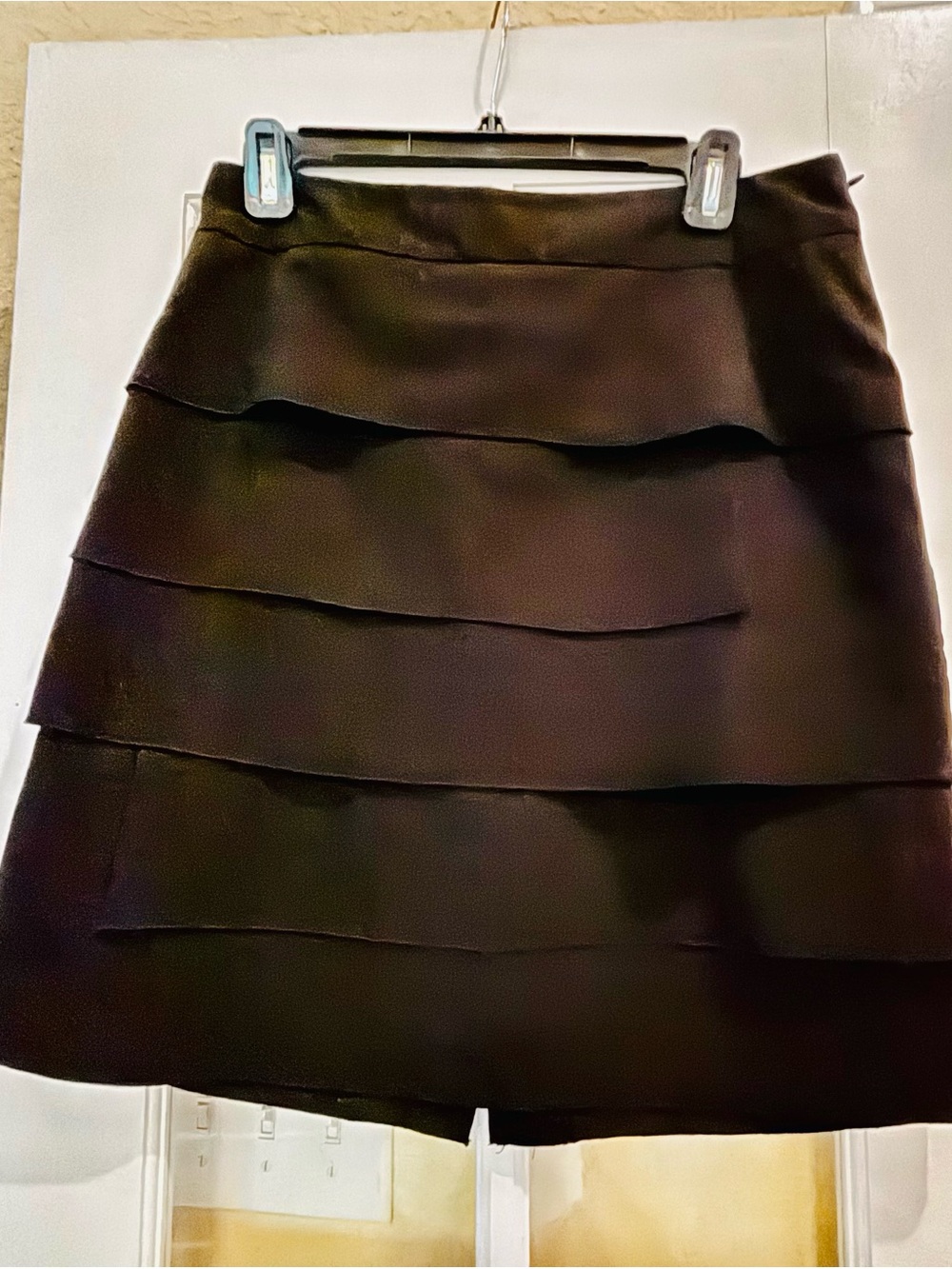 Worthington Black Tiered A-Line Skirt